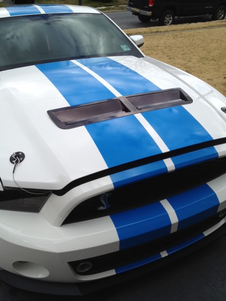 True billet aluminum hood vent for 2013 GT500 Shelby GT500